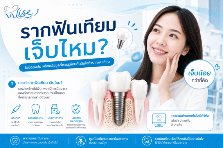 ฝังรากฟันเทียมเจ็บไหม?